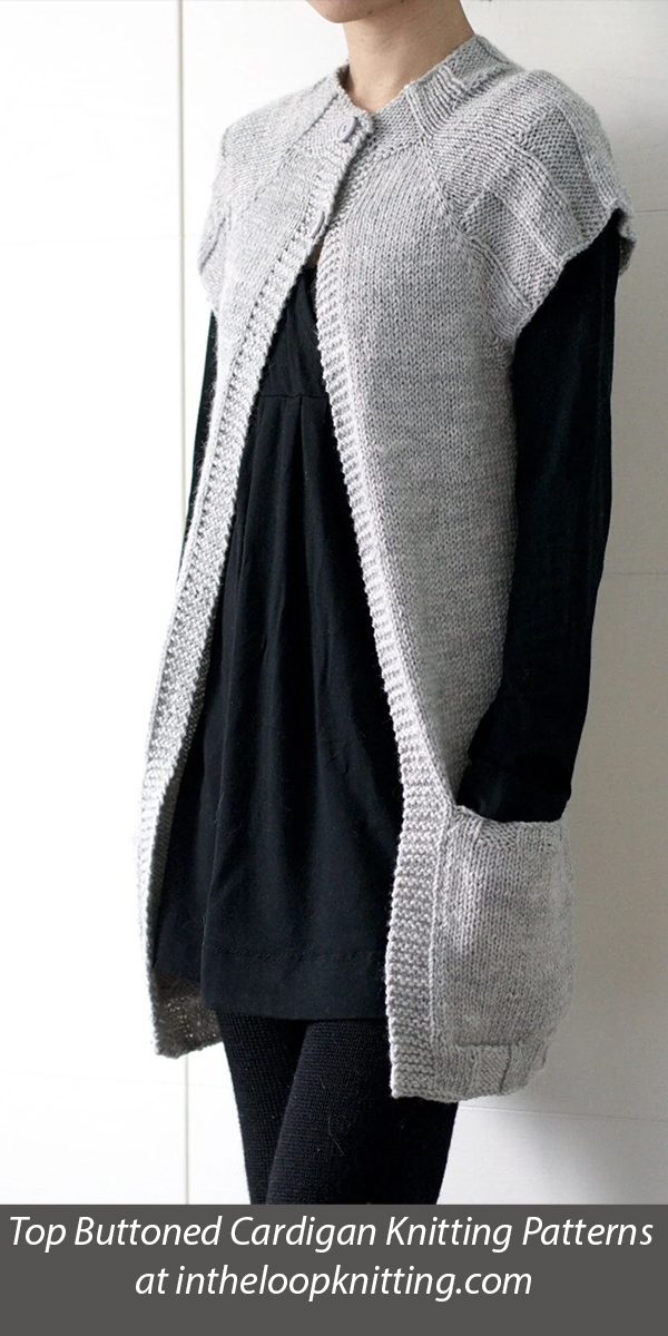 Ethos Vest Cardigan Knitting Pattern