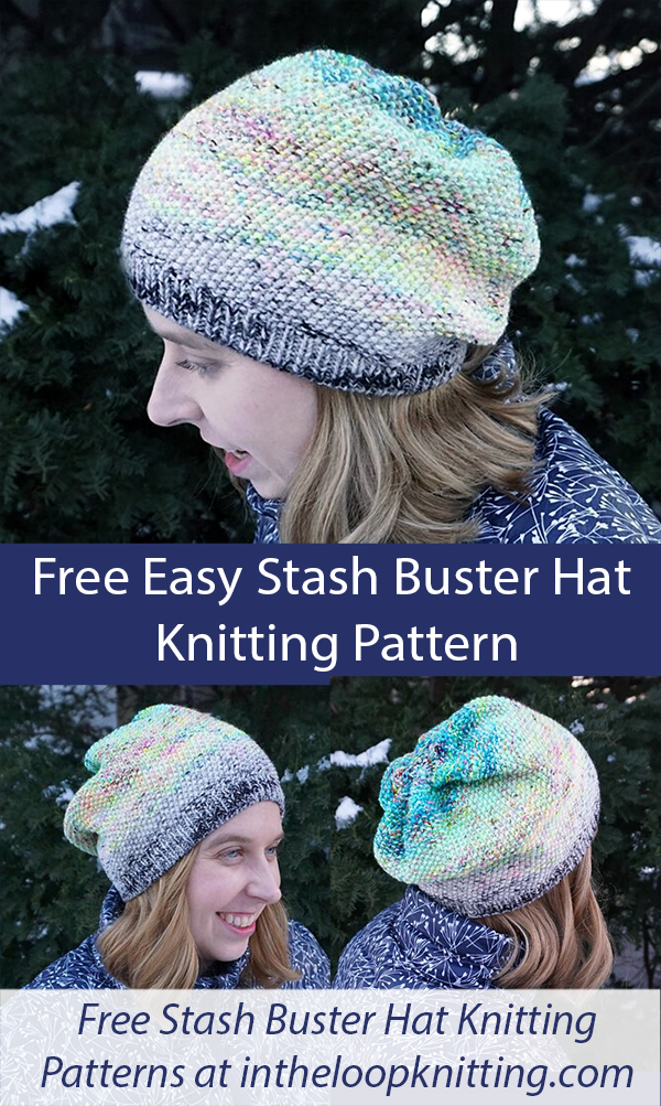 Free Hat Knitting Pattern Evanesce Hat  Stash Buster