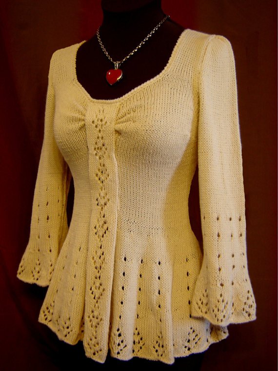 Evangeline Tunic Knitting Pattern-PDF