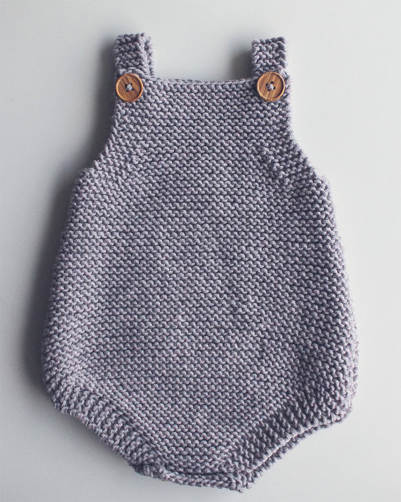 Baby Romper Knitting Pattern Easy Eve Romper