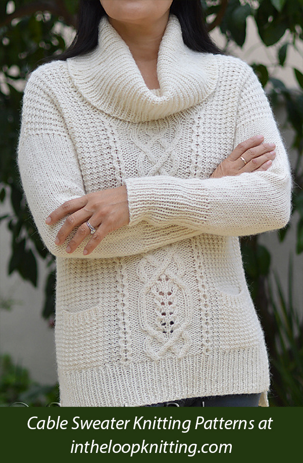 Women's Sweater Knitting Pattern Evelyn Pullover
