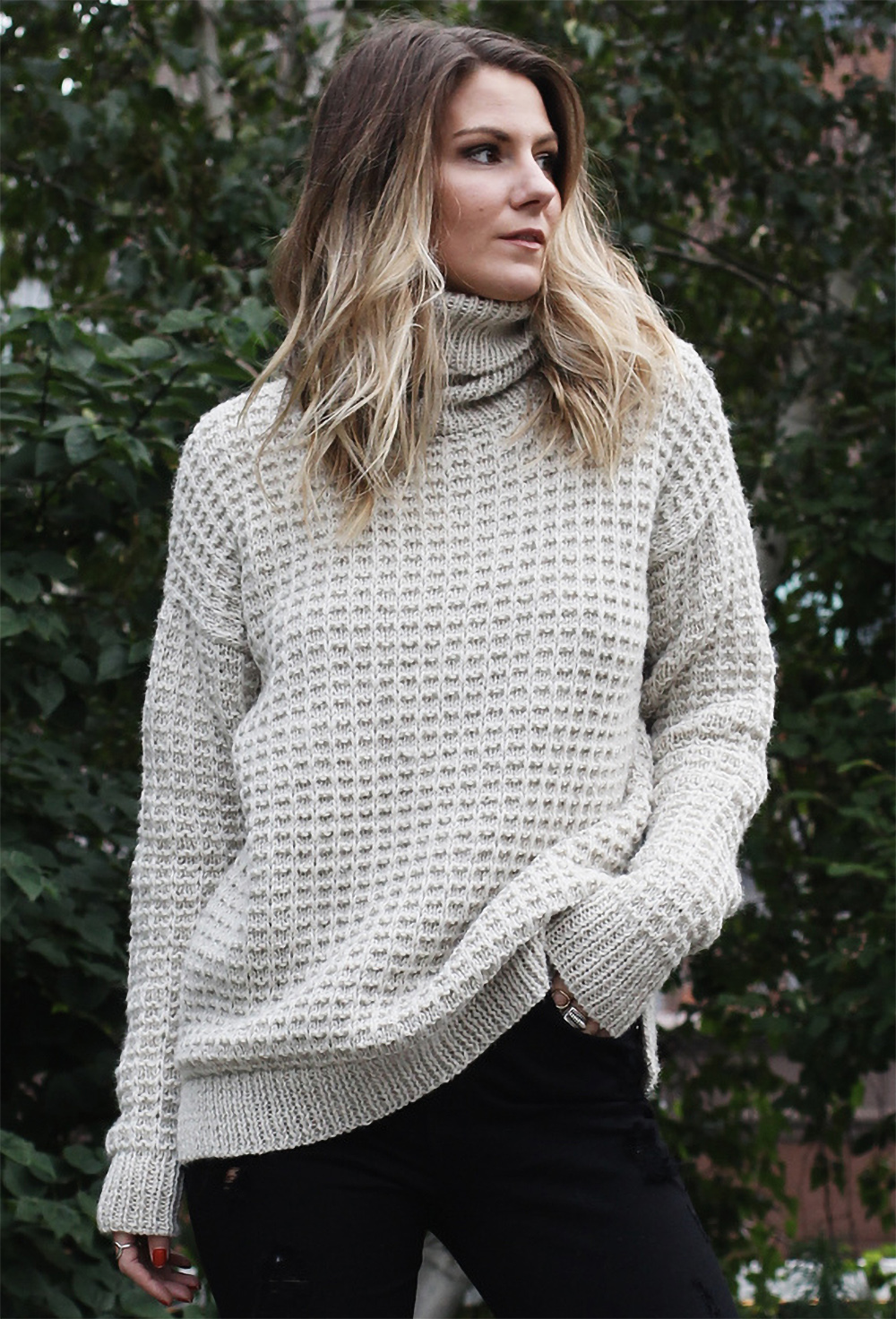 Evening in the Village Sweater Knitting Pattern