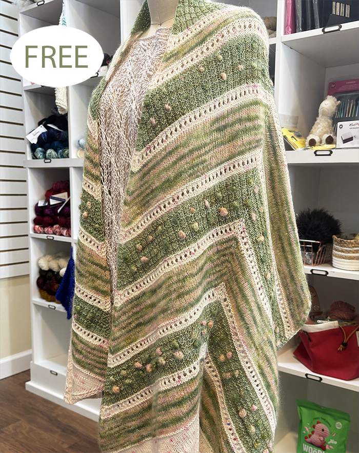Free Ever in Bloom Shawl Knitting Pattern