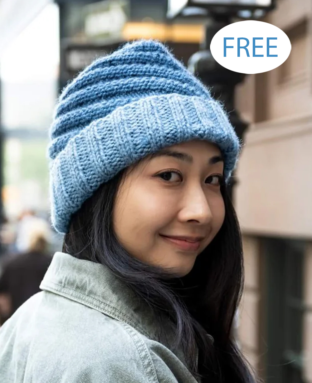 Free Everyday Knit Beanie Hat Knitting Pattern Swirl Beanie