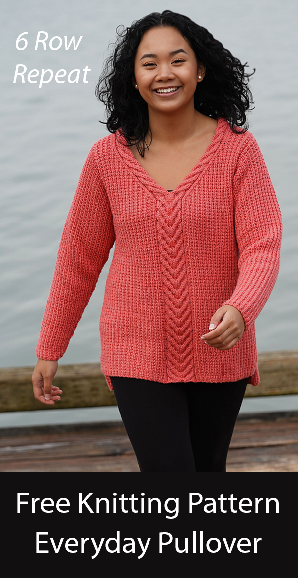 Free Sweater Knitting Pattern Everyday Pullover