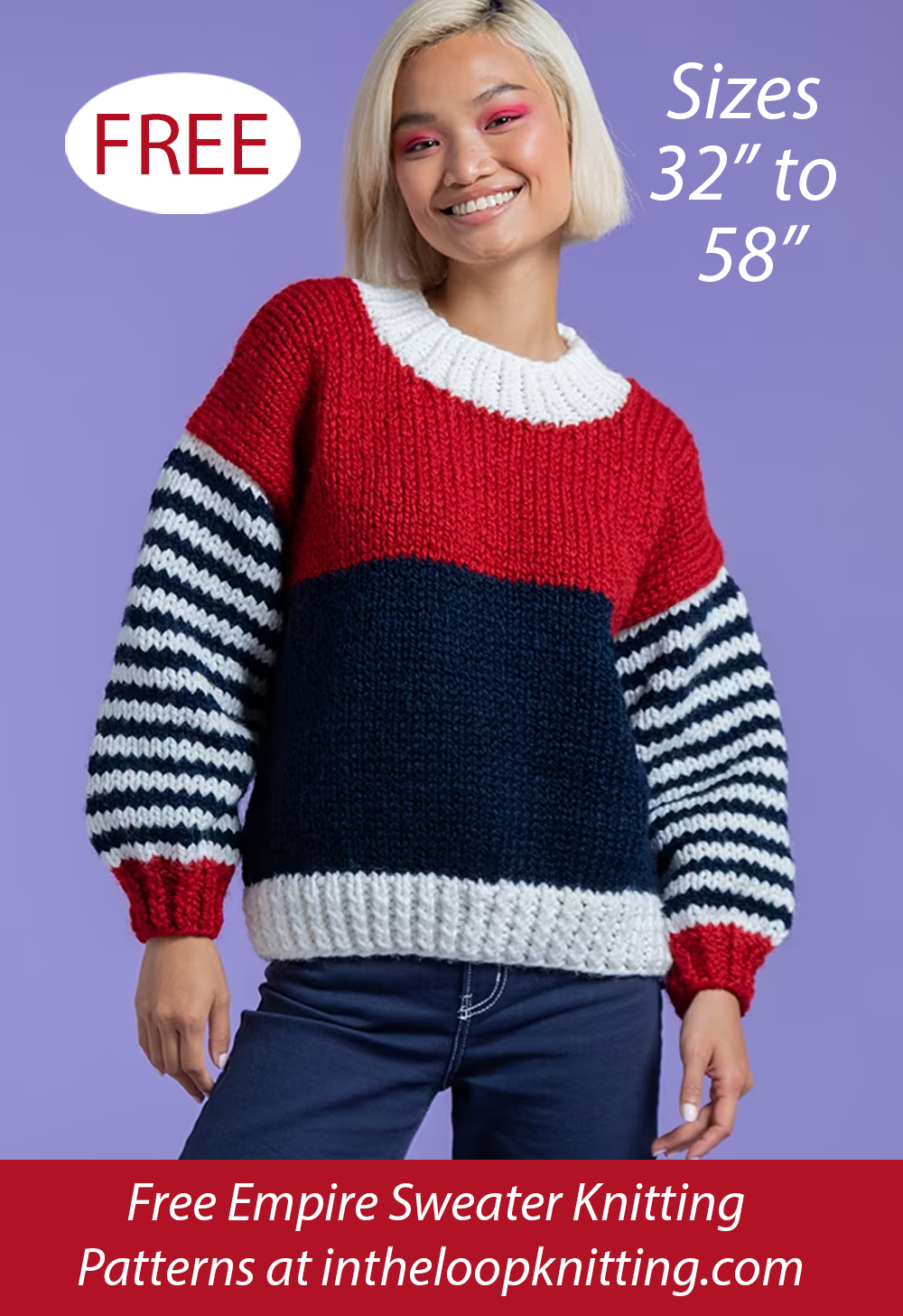 Free Everyday Stripe Sweater Knitting Pattern