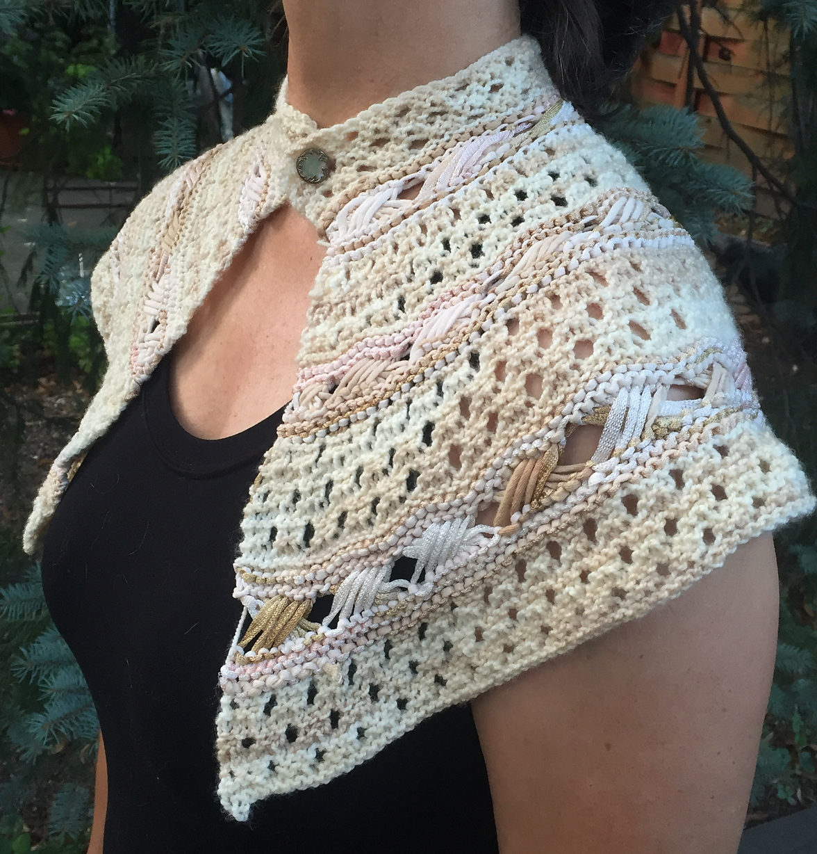 Free Knitting Pattern for Exes and Ohs Shawl