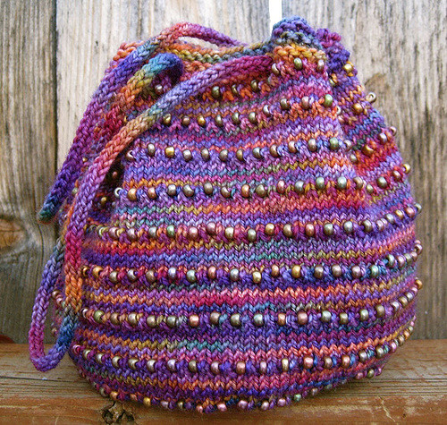 Free knitting pattern for Exploring Stripes Bag