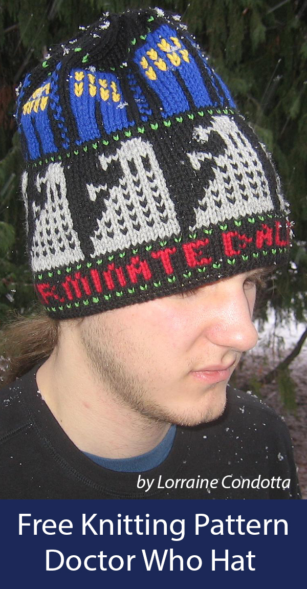 Doctor Who Hat Free Knitting Pattern Exterminate