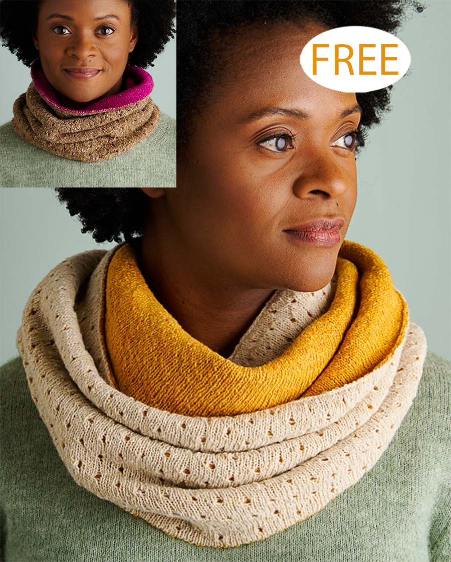 Free Eyelet Cowl Knitting