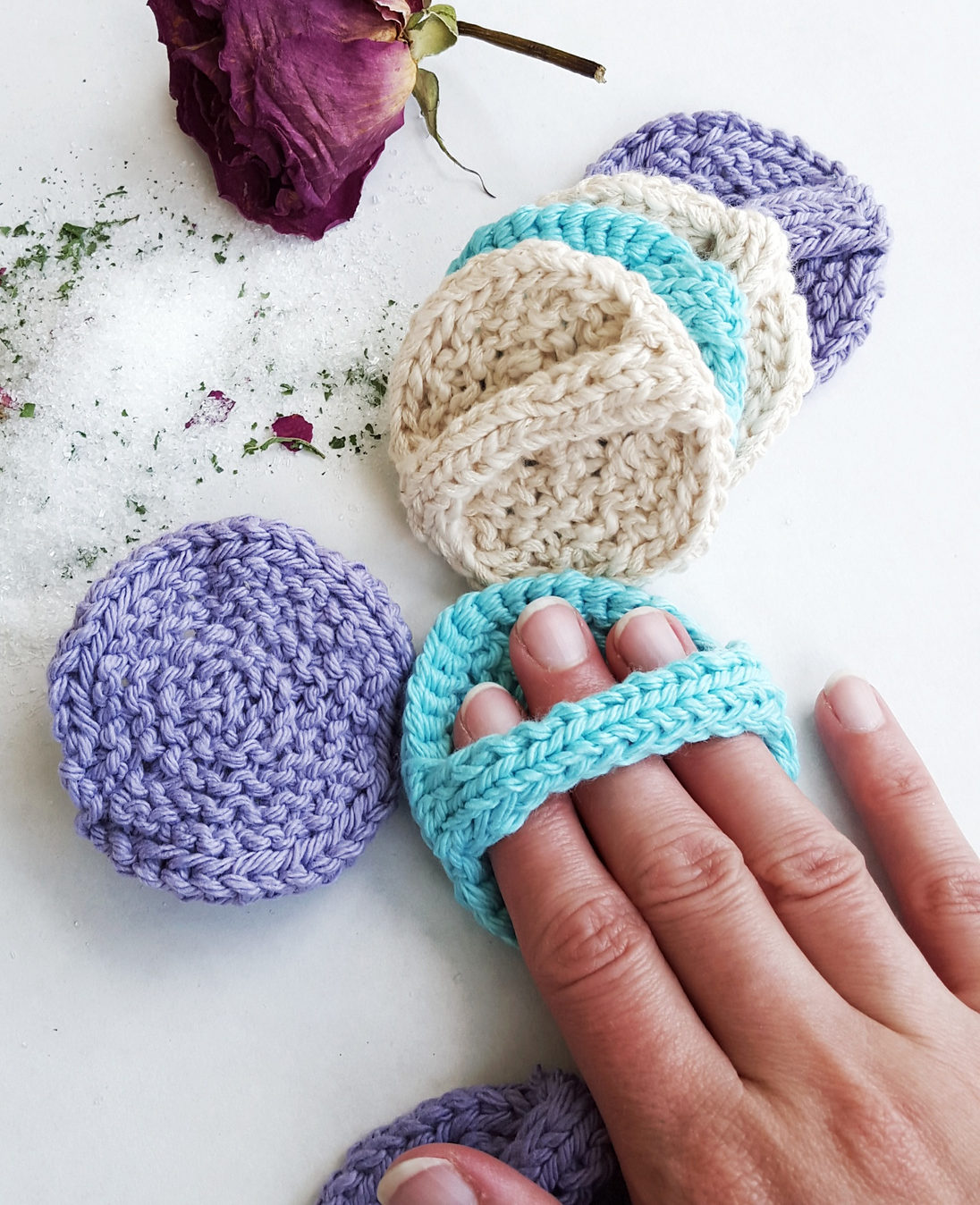 Free Knitting Pattern for Facial Scrubbies