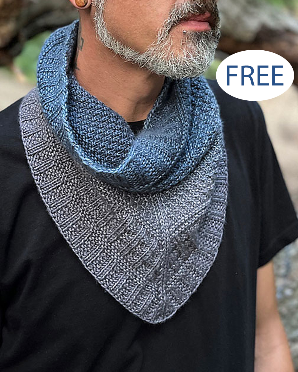 Free Fading Guernsey Cowl Knitting Pattern