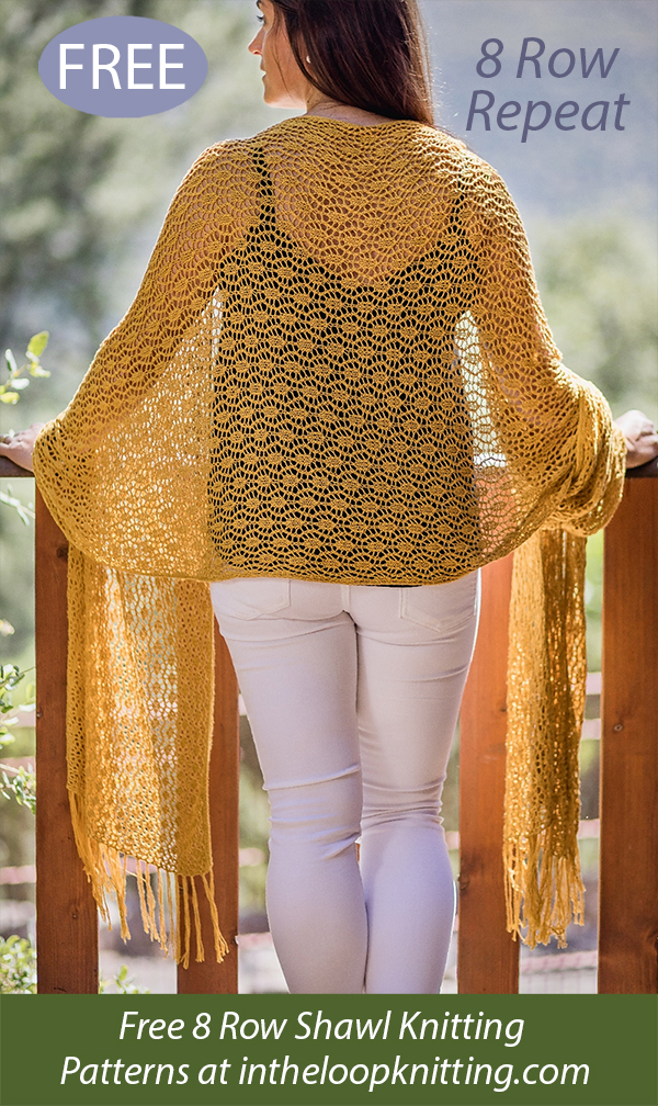 Free Knitting Pattern for Fadista Shawl