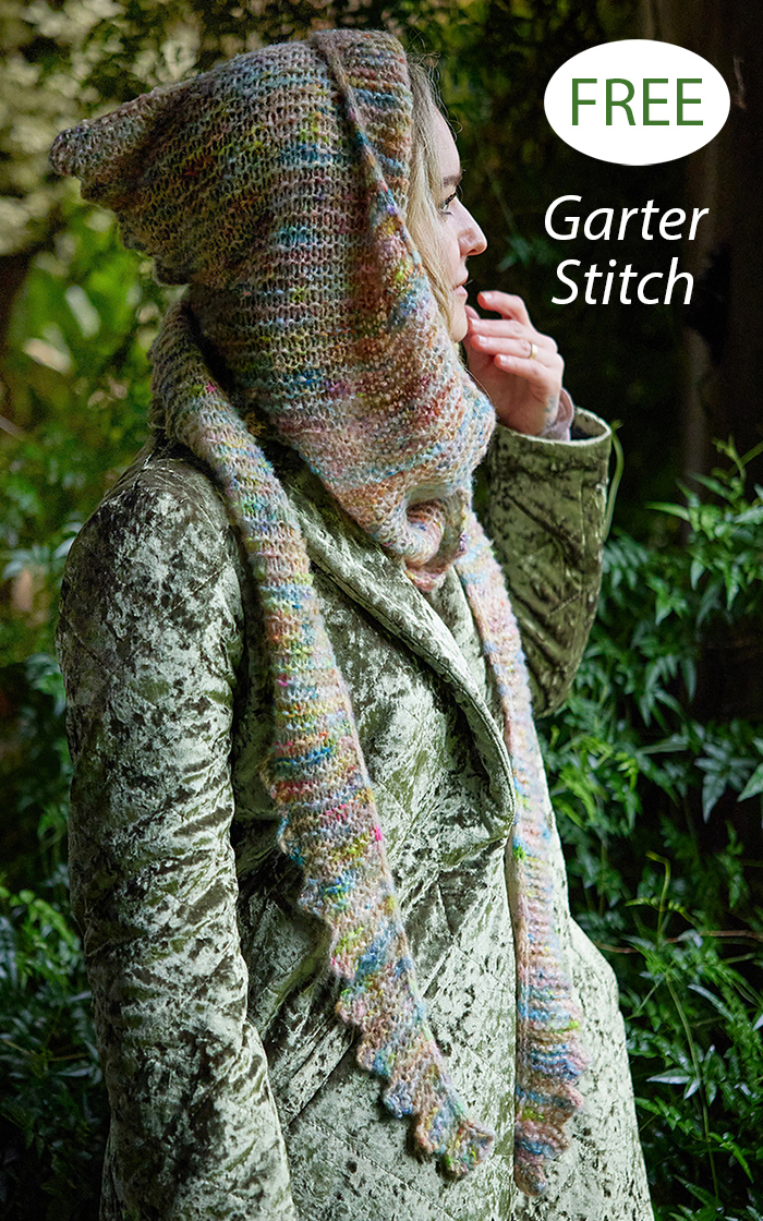 Free Knitting Pattern Garter Stitch Faefolk Hood