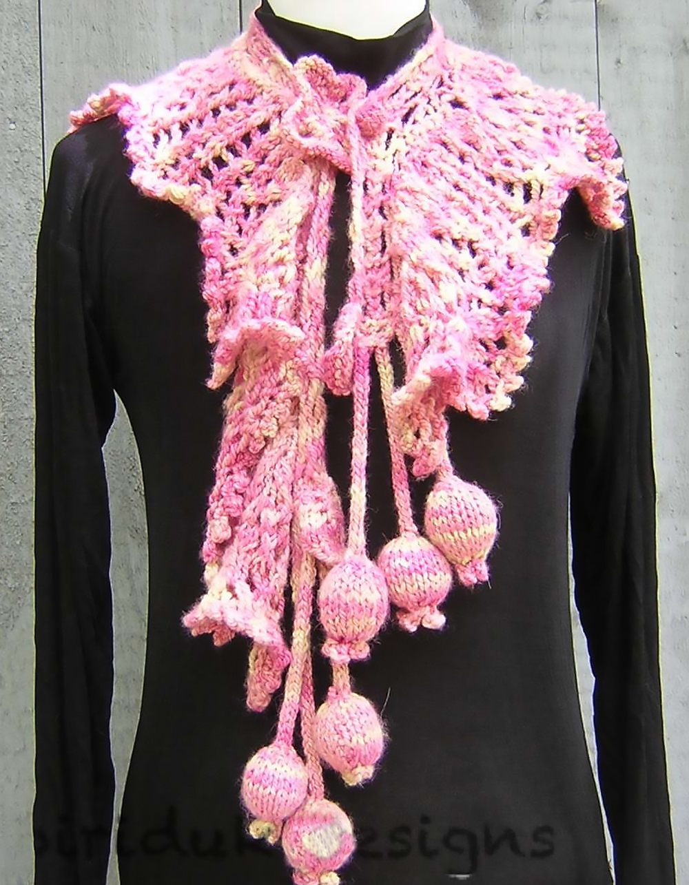 Free Knitting Pattern for Faerie Garden Scarf