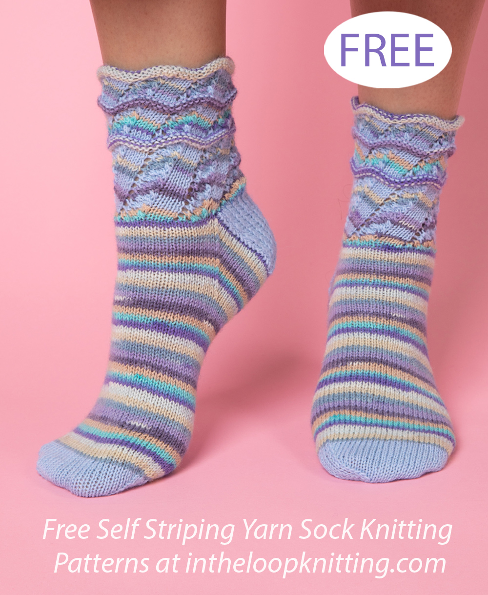 Free Fairground Feet Socks Knitting Pattern