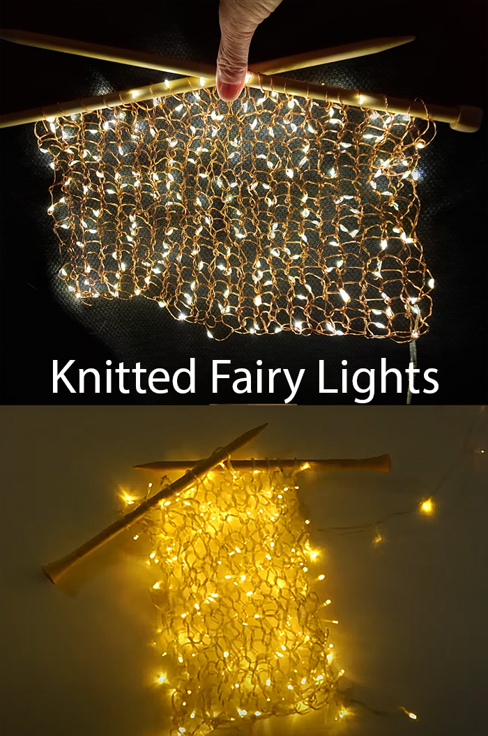 Free LED Light Knitting Pattern Fairy Lights Shawl or Wall Hanging