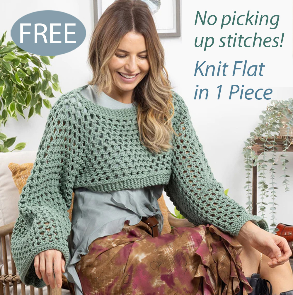 Free Fairycore Mesh Shrug Knitting Pattern
