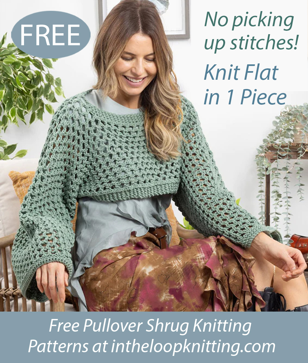 Free Fairycore Mesh Shrug Knitting Pattern