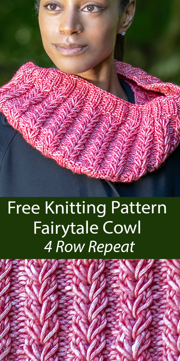 Free Cowl Knitting Pattern 4 Row Fairytale Cowl