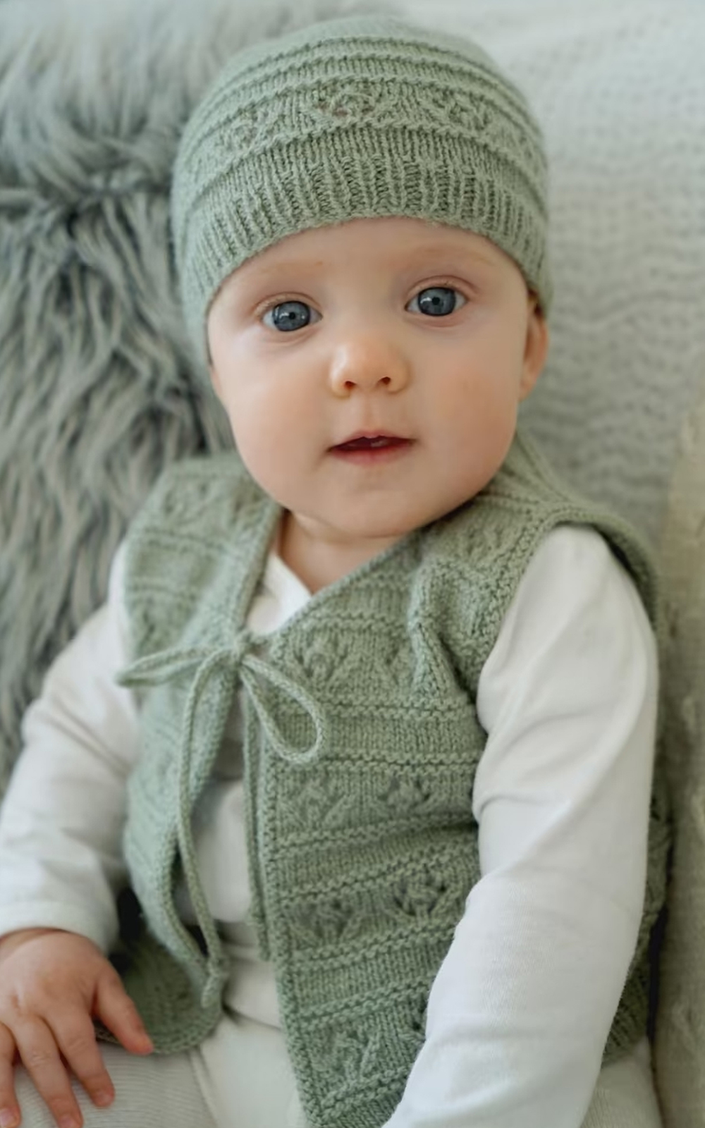 Knitting Pattern Faith Vest and Hat Bc89