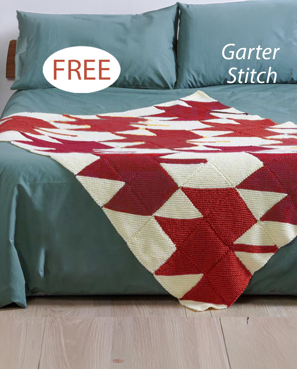 Free Fall Foliage Blanket Knitting Pattern Garter Stitch