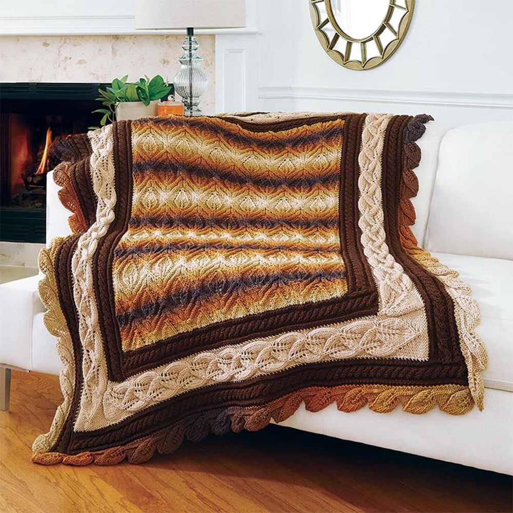 Fall Leaves Throw Leaf Lace