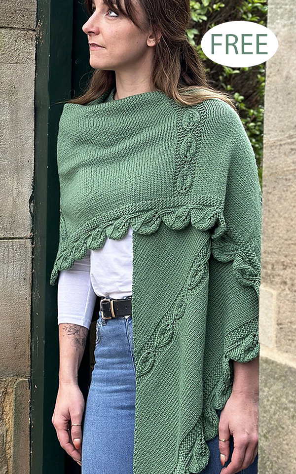 Free Knitting Pattern Fallen Leaves Shawl