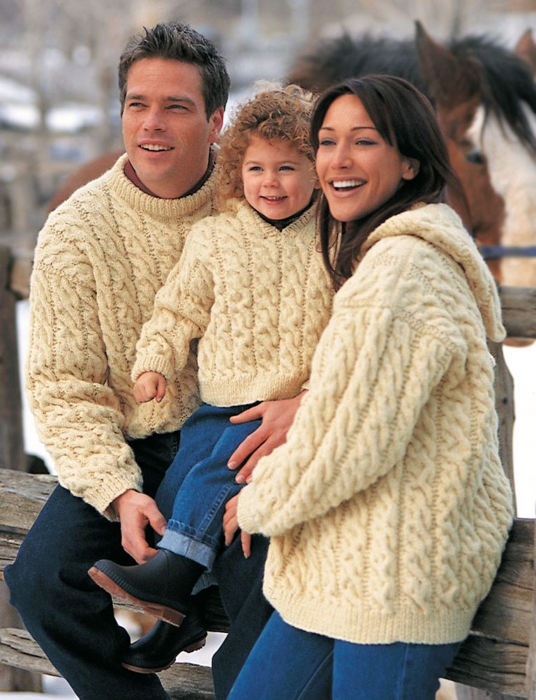 Aran sweater hot sale family patterns