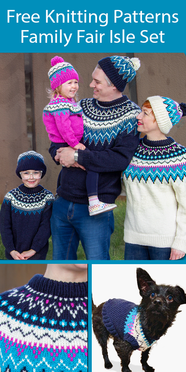 Free Family Sweater and Hat Knitting Patterns