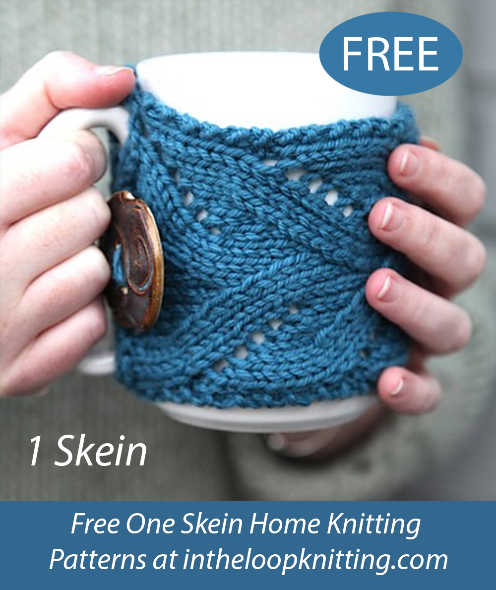 Free Fancy Mug Cozy Knitting Pattern