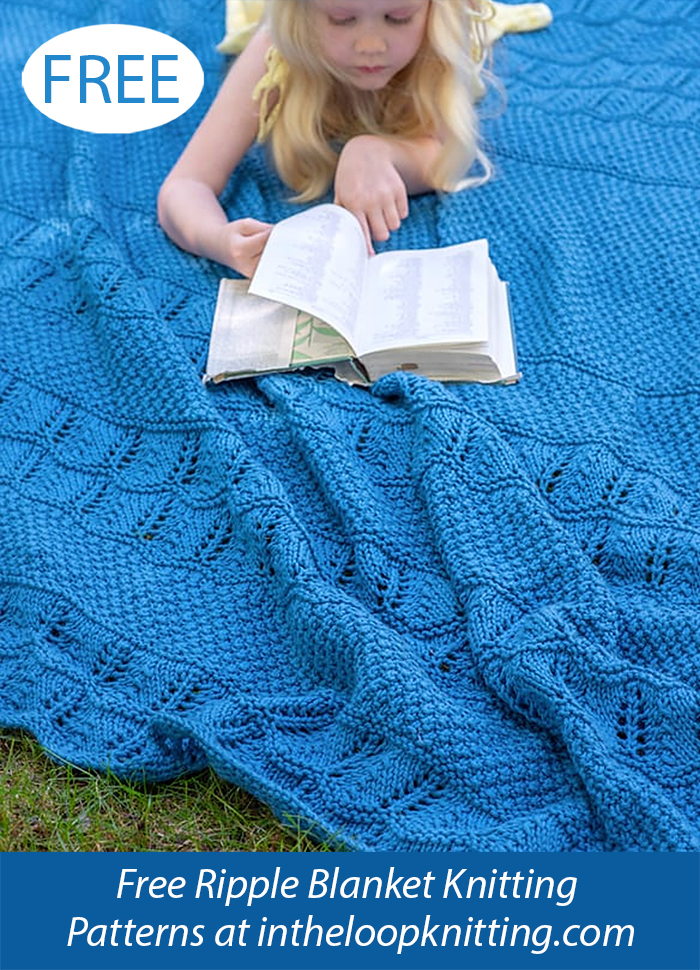 Free Vibrant Ripples Blanket Knitting Pattern