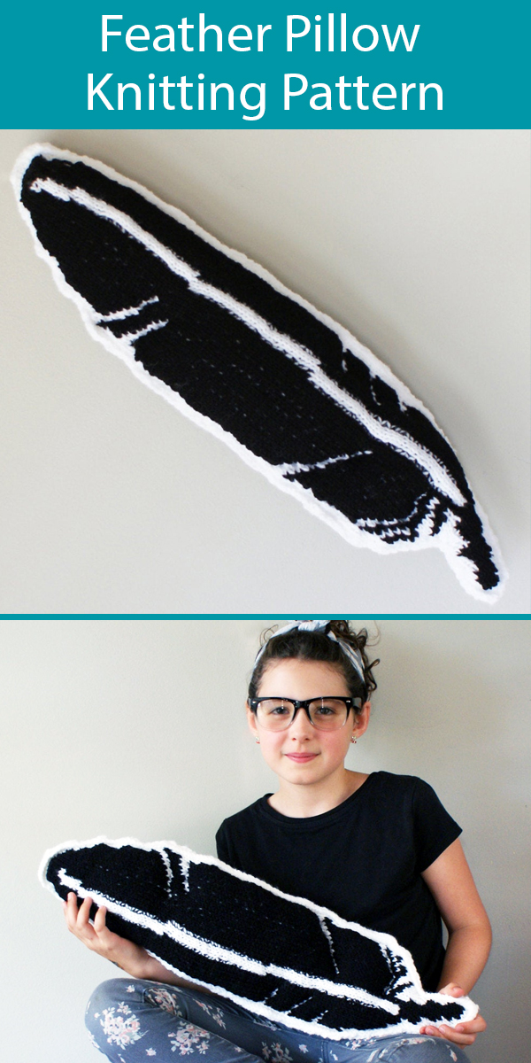 Knitting Pattern for Feather Pillow