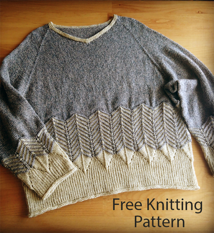 Knitting Pattern for Free Feathers Pullover