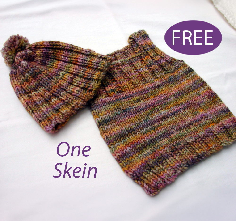 Free One Skein Felipe Baby Vest and Hat Knitting Pattern