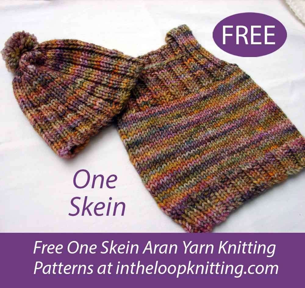 Free One Skein Felipe Baby Vest and Hat Knitting Pattern