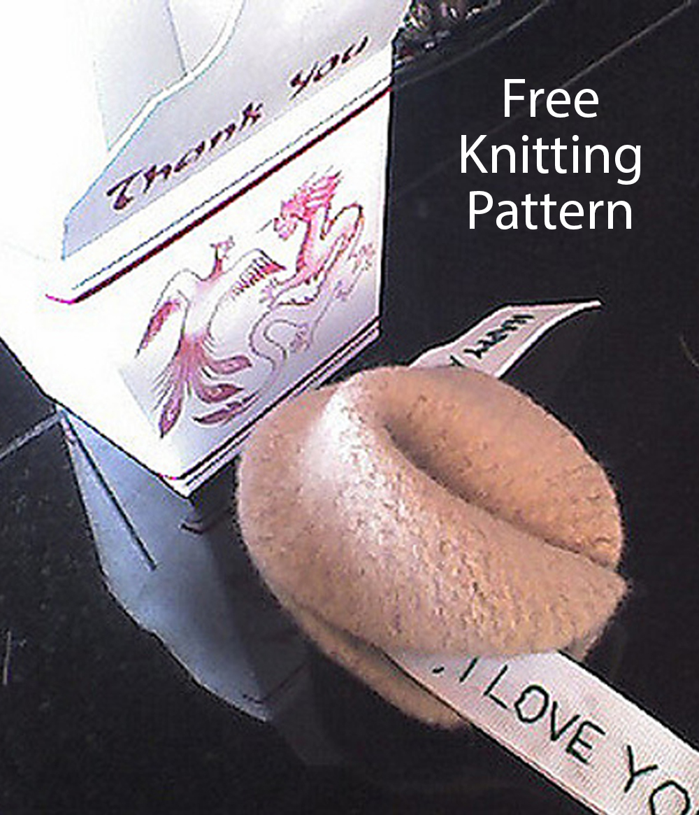 Free Felted Fortune Cookies Knitting Pattern