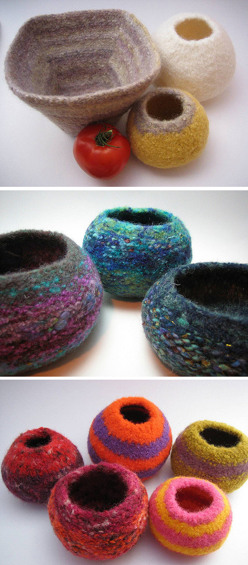 Free Knitting Pattern for Felted Pods