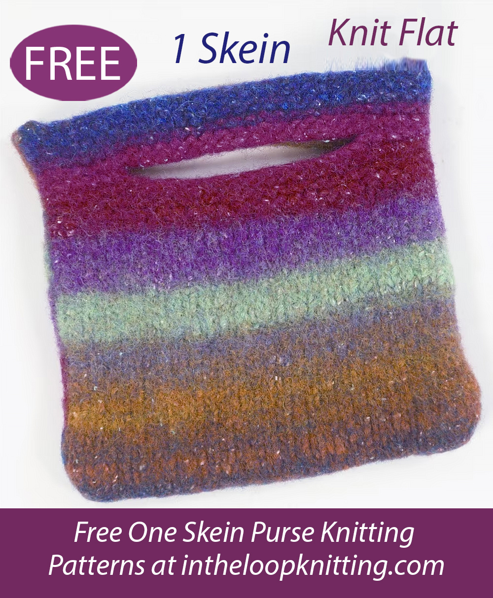 Free F184 Small Felted Purse Knitting Pattern