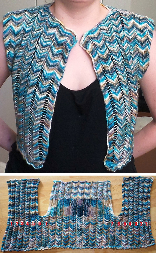 Free knitting pattern for Fenstal Shrug