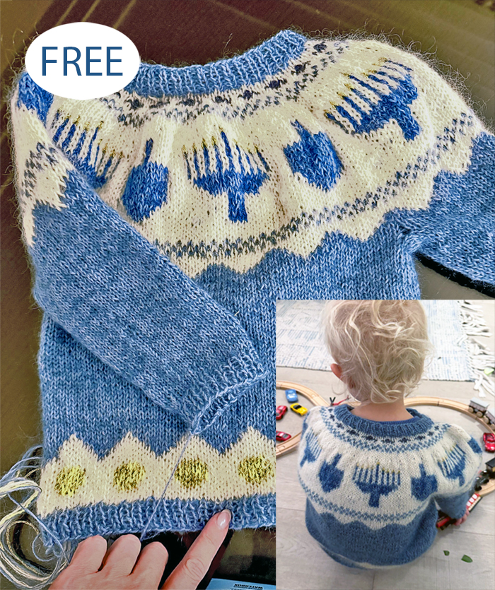 Free Festival of Lights Sweater Knitting Pattern