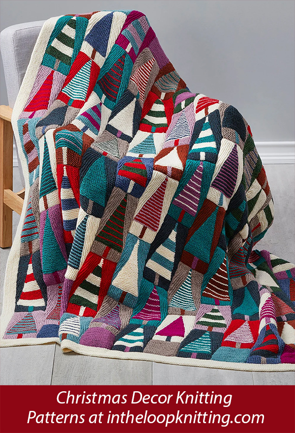 Festive Forest Blanket Knitting Pattern