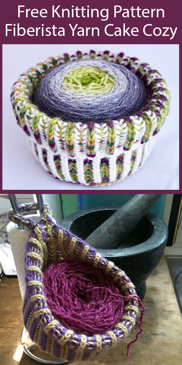 Free Knitting Pattern for Brioche Yarn Cozy