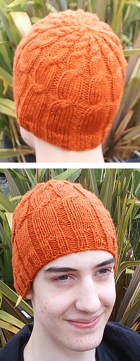 Free Knitting Pattern for Fibonacci Cables Hat