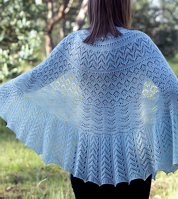 Free Shawl Knitting Pattern FibreFest 2022 Shawl