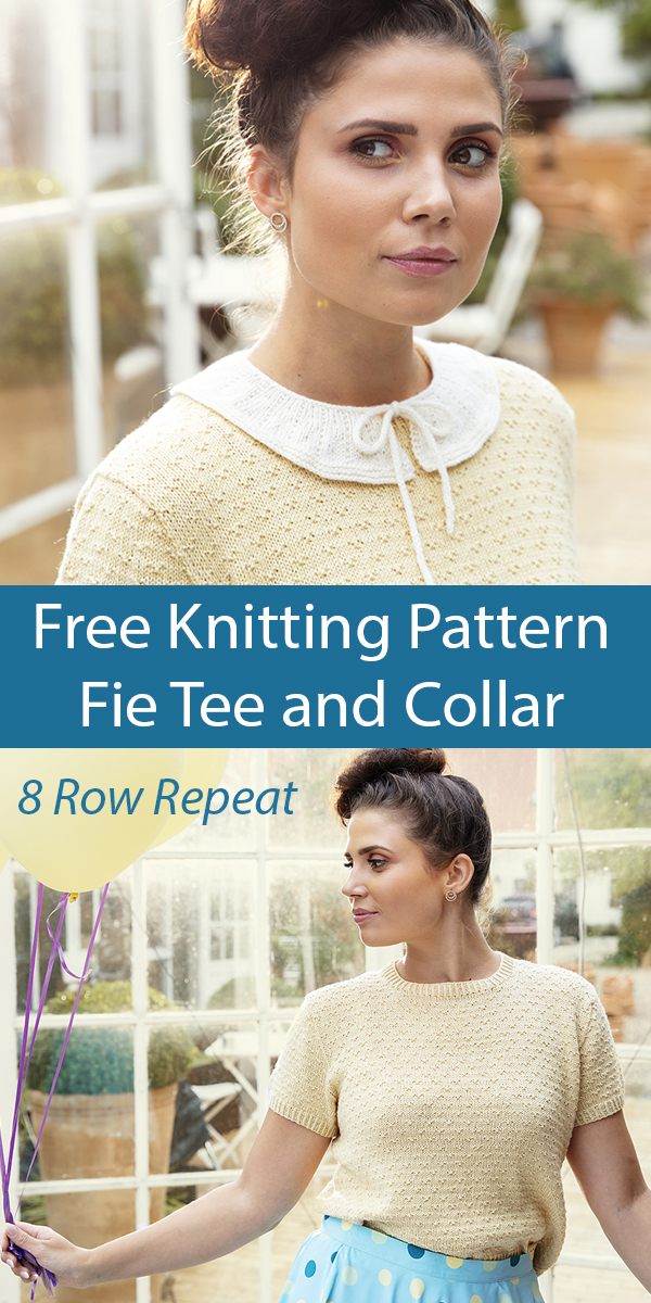 Free Sweater and Collar Knitting Pattern Fie Tee Top