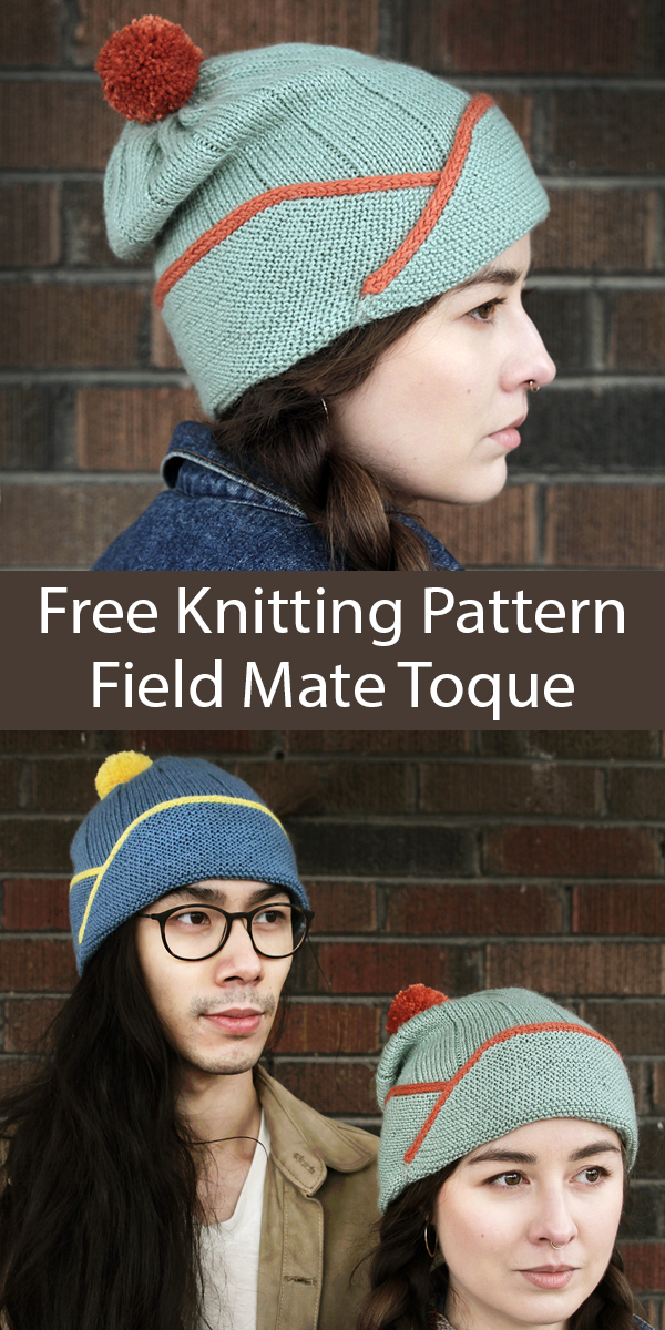 Free Hat Knitting Pattern Field Mate Toque