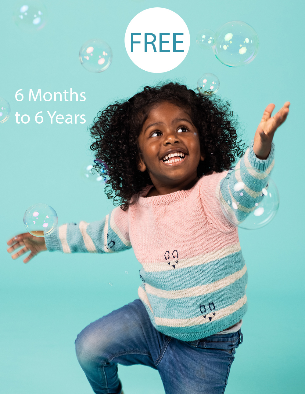 Free Baby and Child Find My Friends Sweater Knitting Pattern