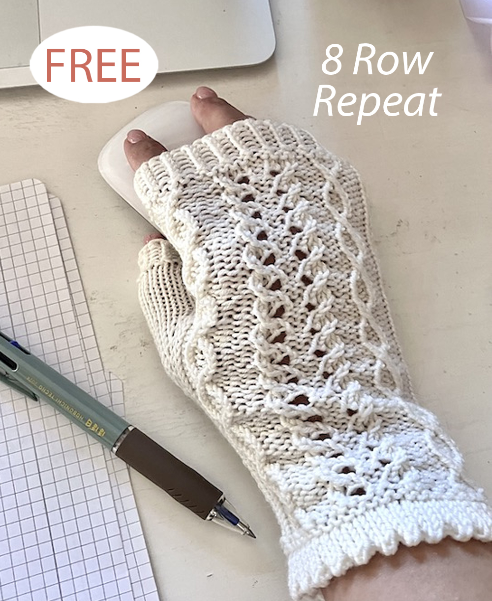 Free Fingerless gloves for office Knitting Pattern