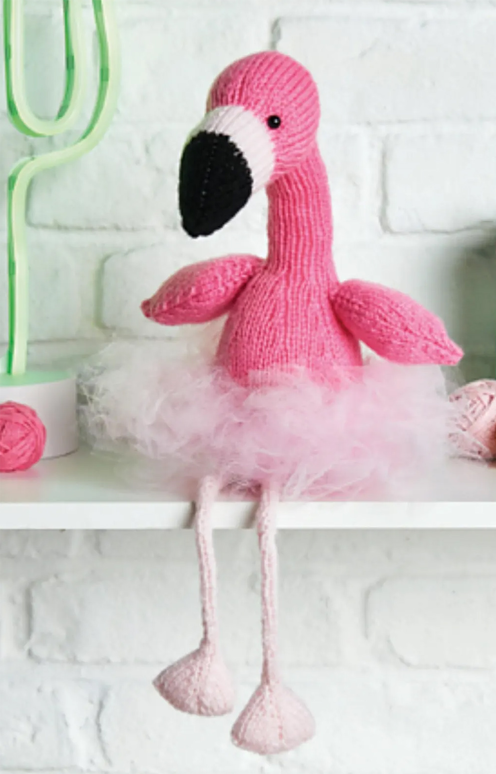 Knitting Pattern for Fiona the Flamingo